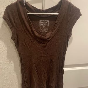 Brown Vneck
